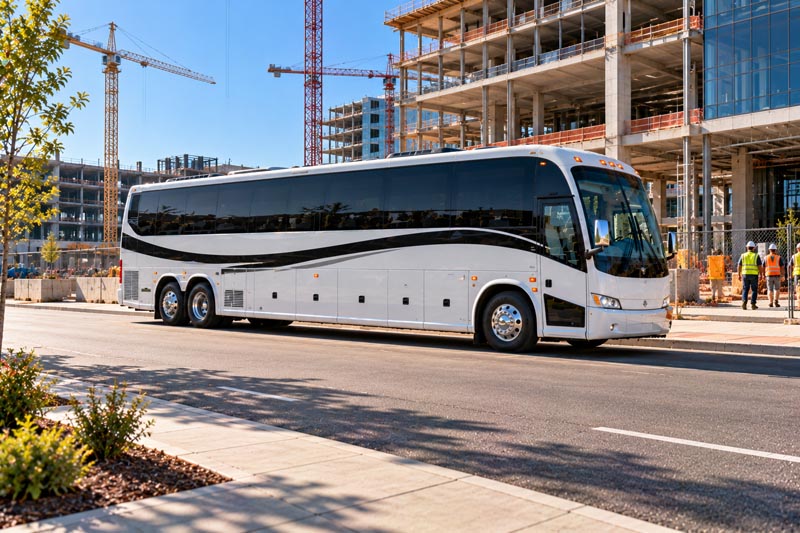Construction Site Shuttle Bus Services in Washington, DC
